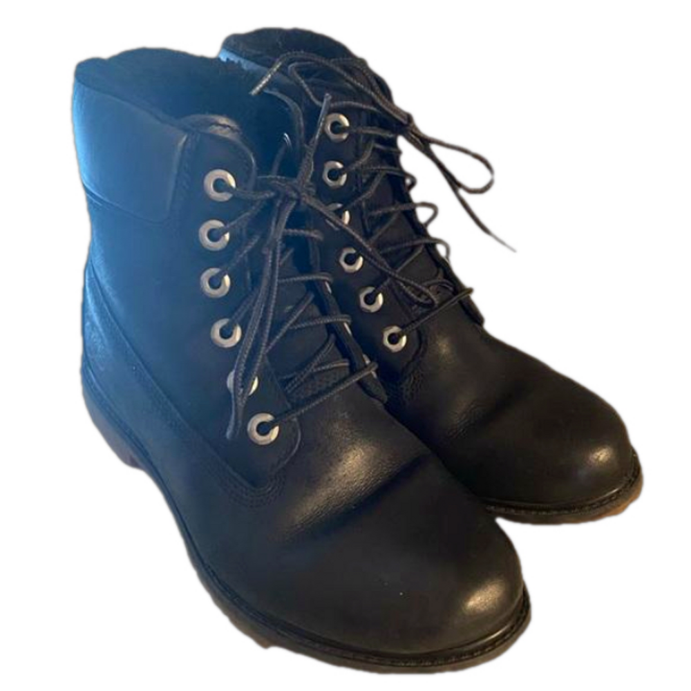 Timberland Women's Premium 6" Fleece-Lined Waterproof Boots Black Size 8